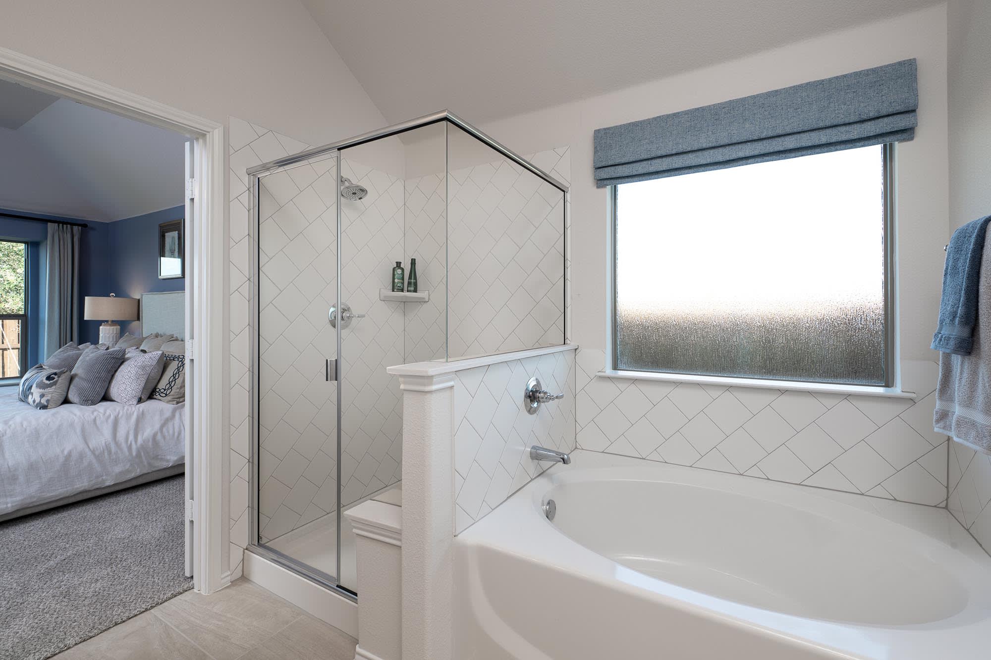 Primary Bathroom | Concept 1912 at Hulen Trails in Fort Worth, TX by Landsea Homes