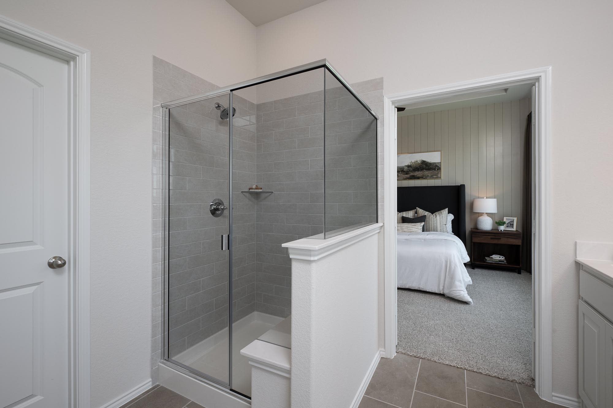 Primary Bathroom | Concept 2186 at Hunters Ridge in Crowley, TX by Landsea Homes