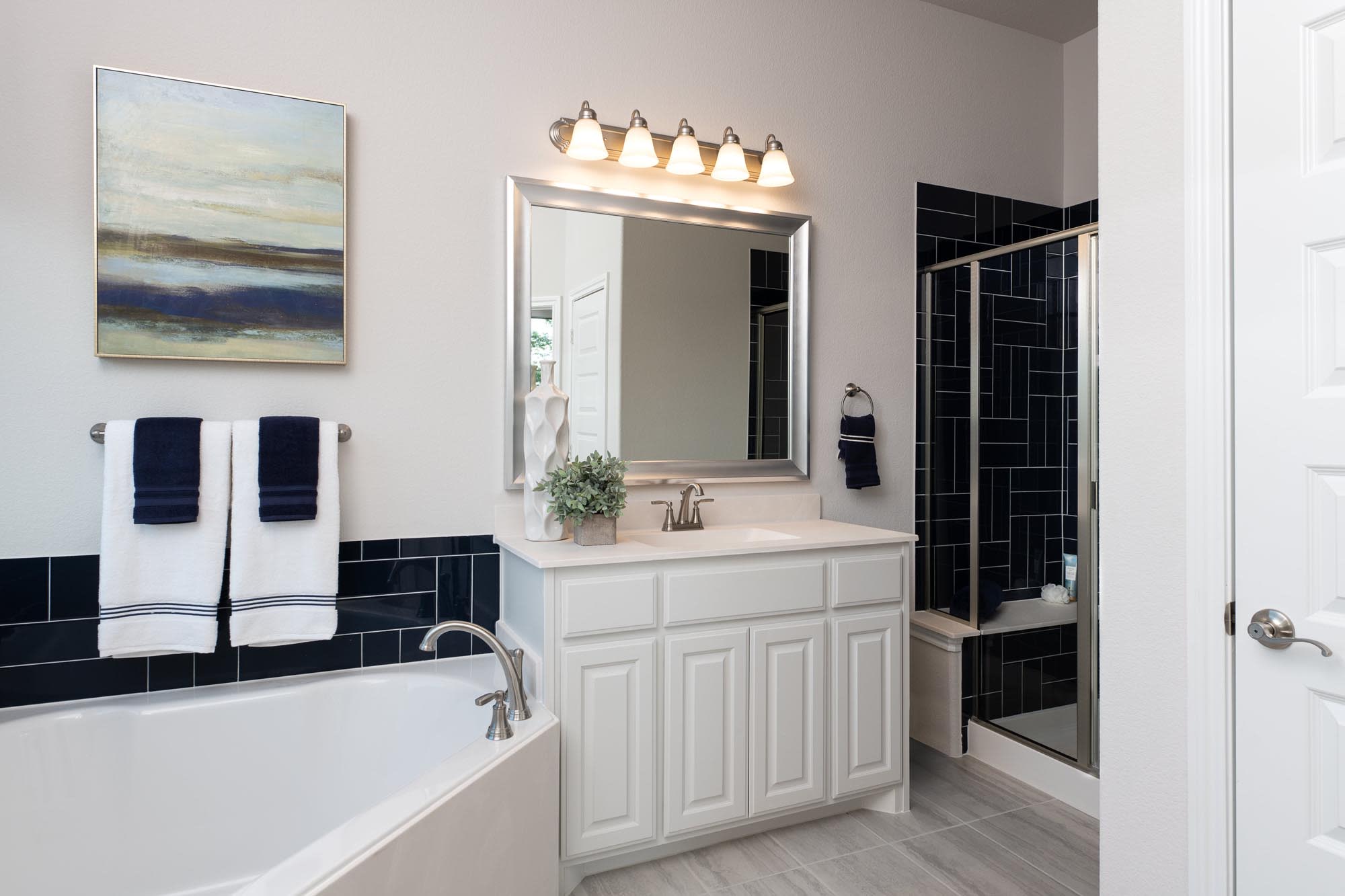 Primary Bathroom | Concept 2267 at Silo Mills - Signature Series in Joshua, TX by Landsea Homes