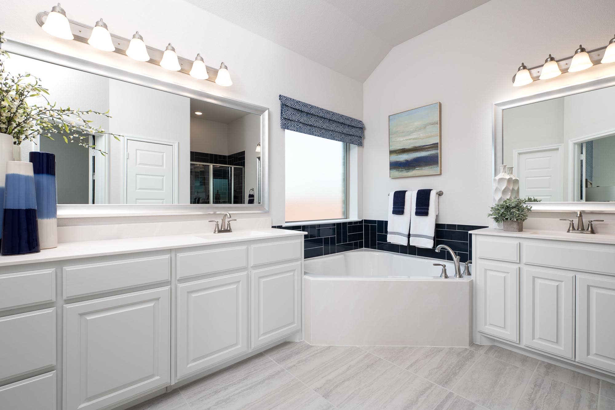 Primary Bath | Concept 2267 at Abe's Landing in Granbury, TX by Landsea Homes