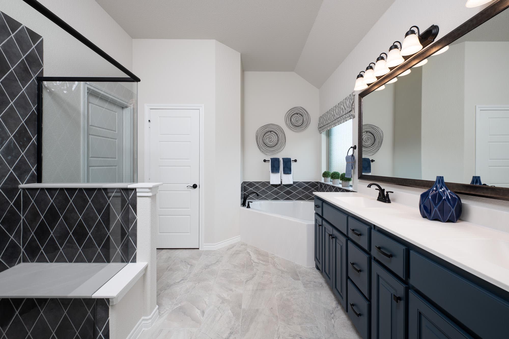 Primary Bath | Concept 2464 at Abe's Landing in Granbury, TX by Landsea Homes