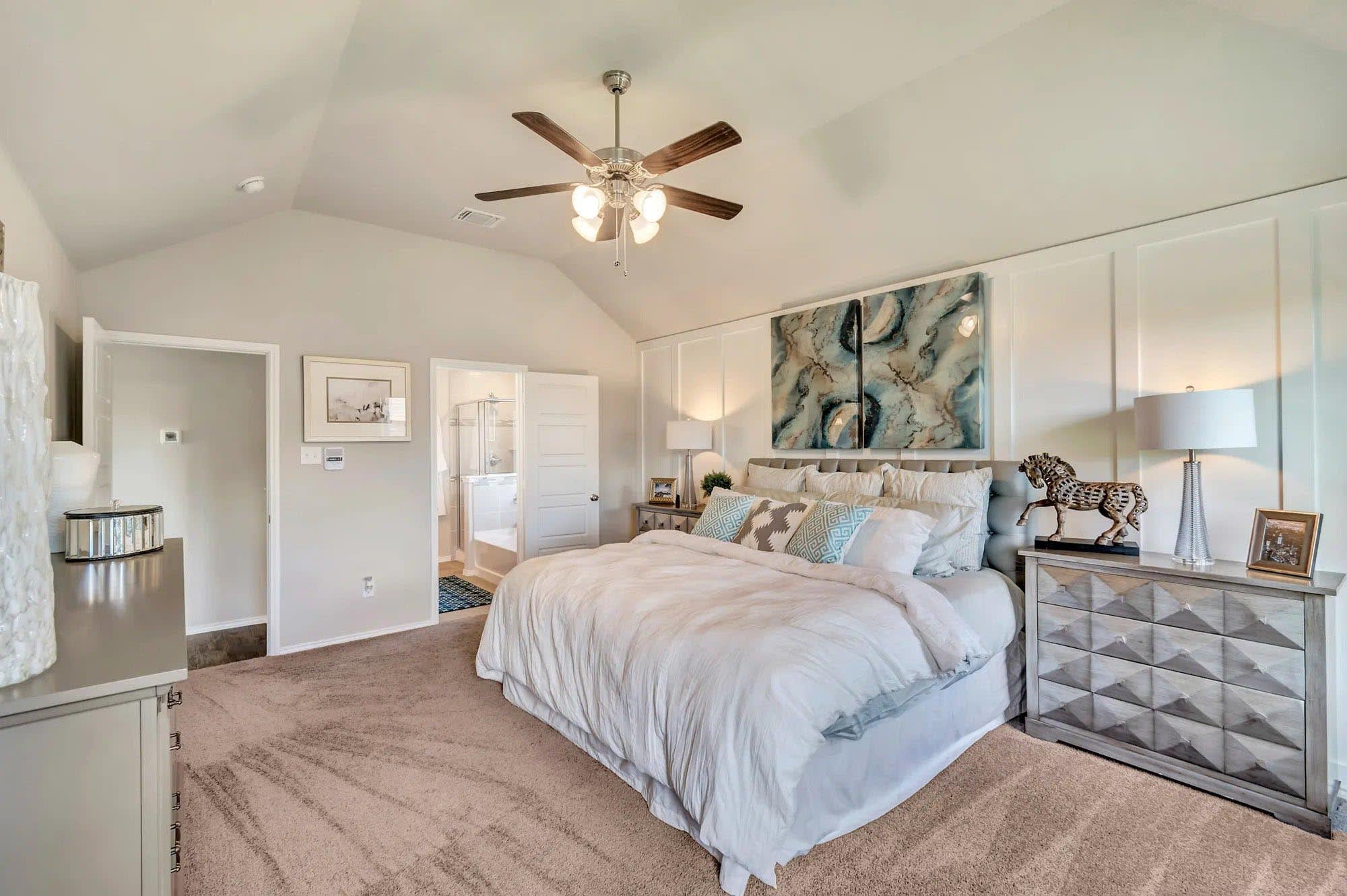 Primary Bedroom | Concept 1730 at Chisholm Hills in Cleburne, TX by Landsea Homes