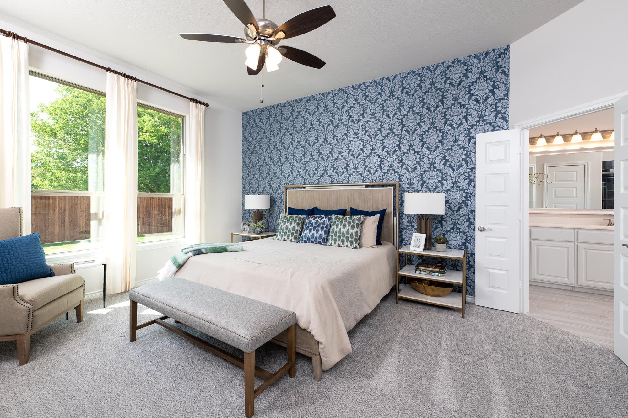 Primary Bedroom | Concept 2267 at Silo Mills - Signature Series in Joshua, TX by Landsea Homes
