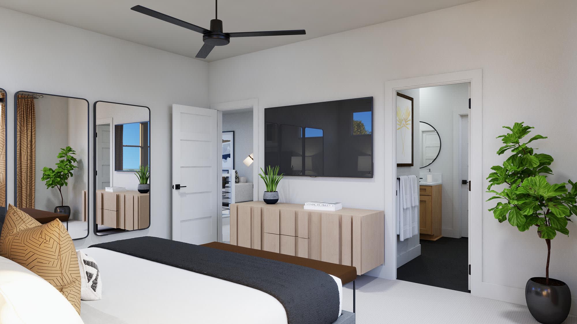 Primary Bedroom | Beau | Sage Collection – Freedom at Anthem in Kyle, TX by Landsea Homes