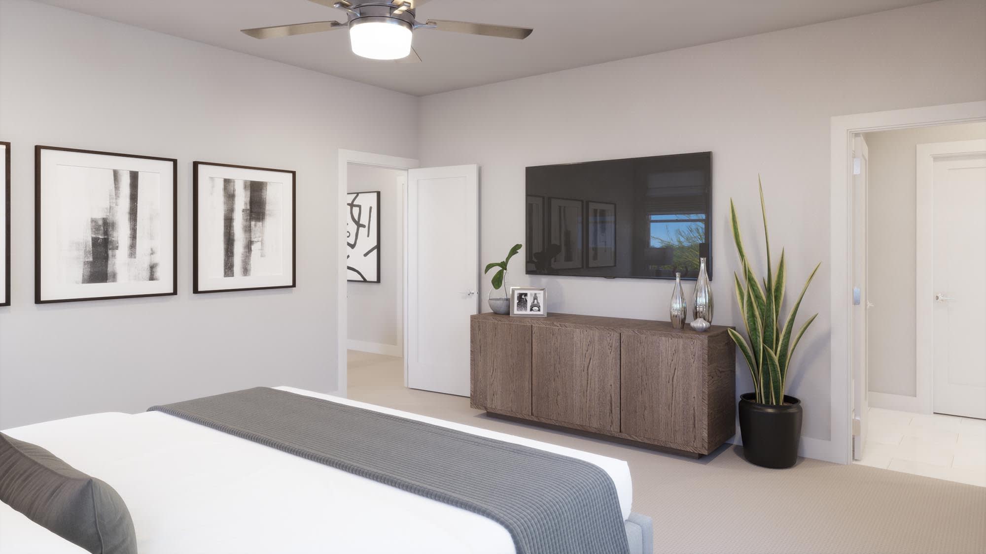 Primary Bedroom | Jacob | Ryegrass Collection – Freedom at Anthem in Kyle, TX by Landsea Homes