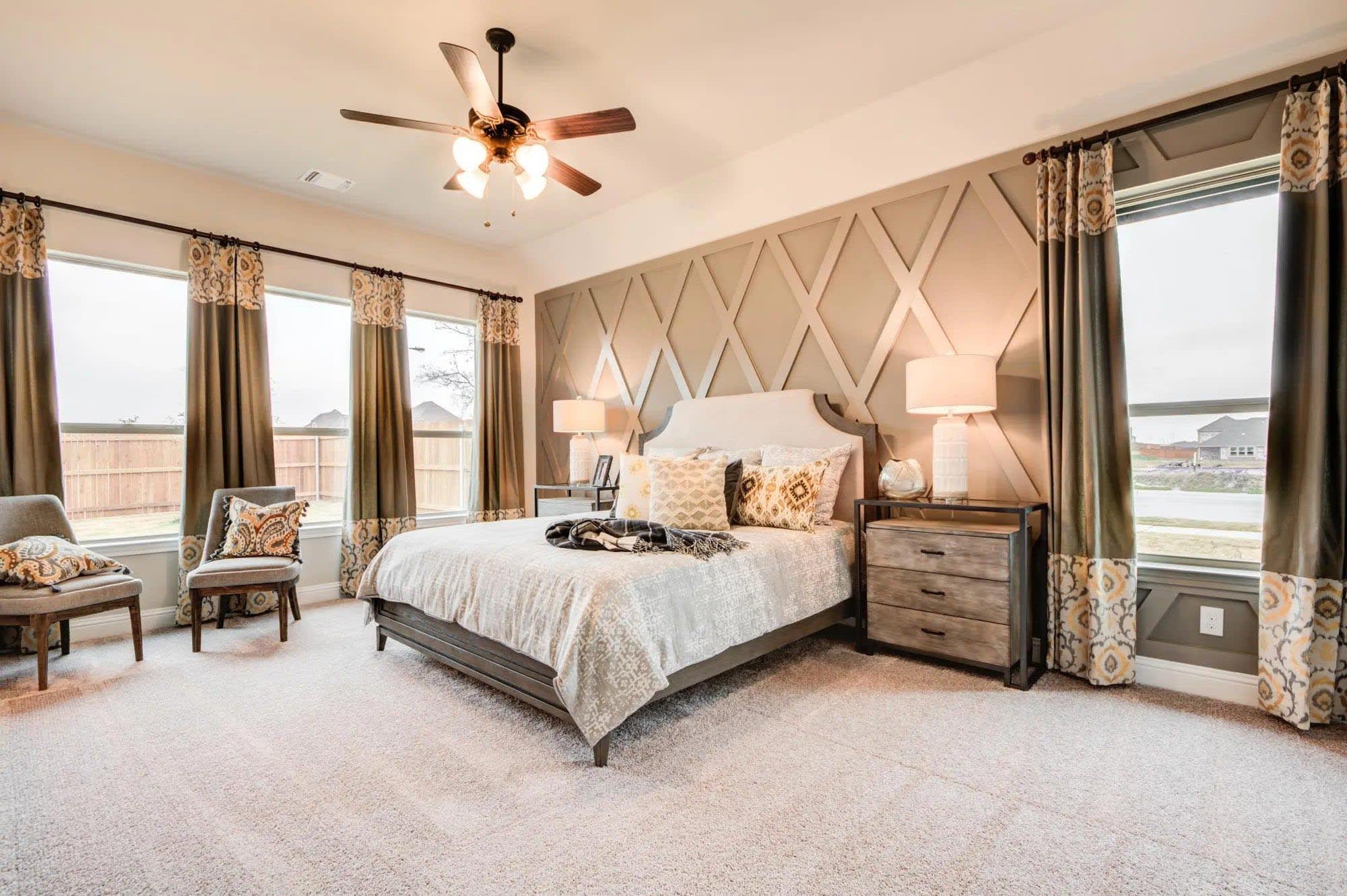 Primary Bedroom | Concept 2622 at Mockingbird Hills in Joshua, TX by Landsea Homes