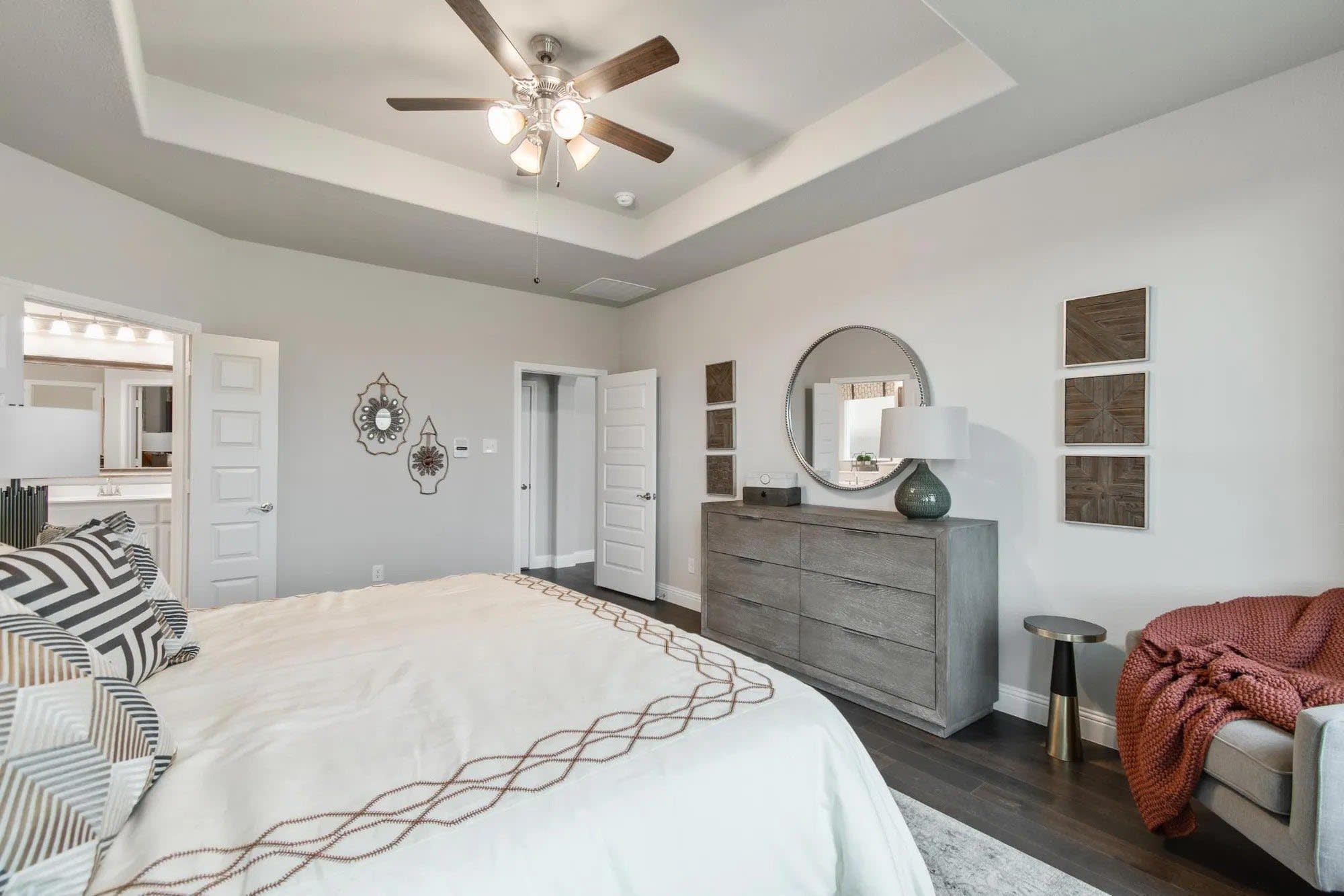 Primary Bedroom | Concept 3135 at Villages of Walnut Grove in Midlothian, TX by Landsea Homes