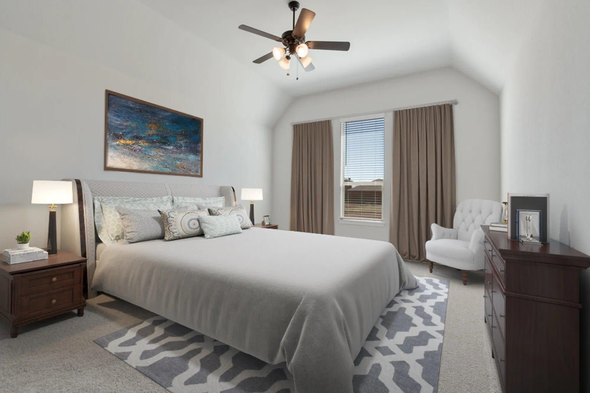 Primary Bedroom | Concept 2623 at Hidden Creek Estates in Van Alstyne, TX by Landsea Homes