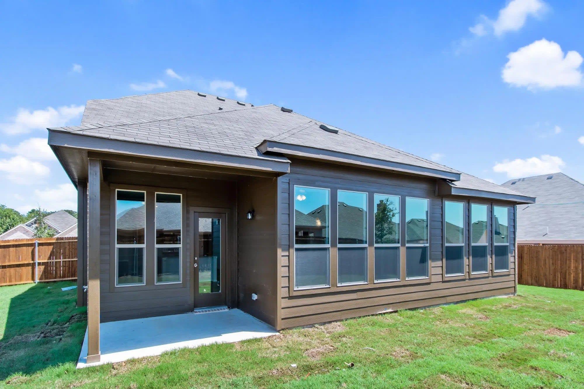 Rear Exterior | Concept 2844 at Hunters Ridge in Crowley, TX by Landsea Homes