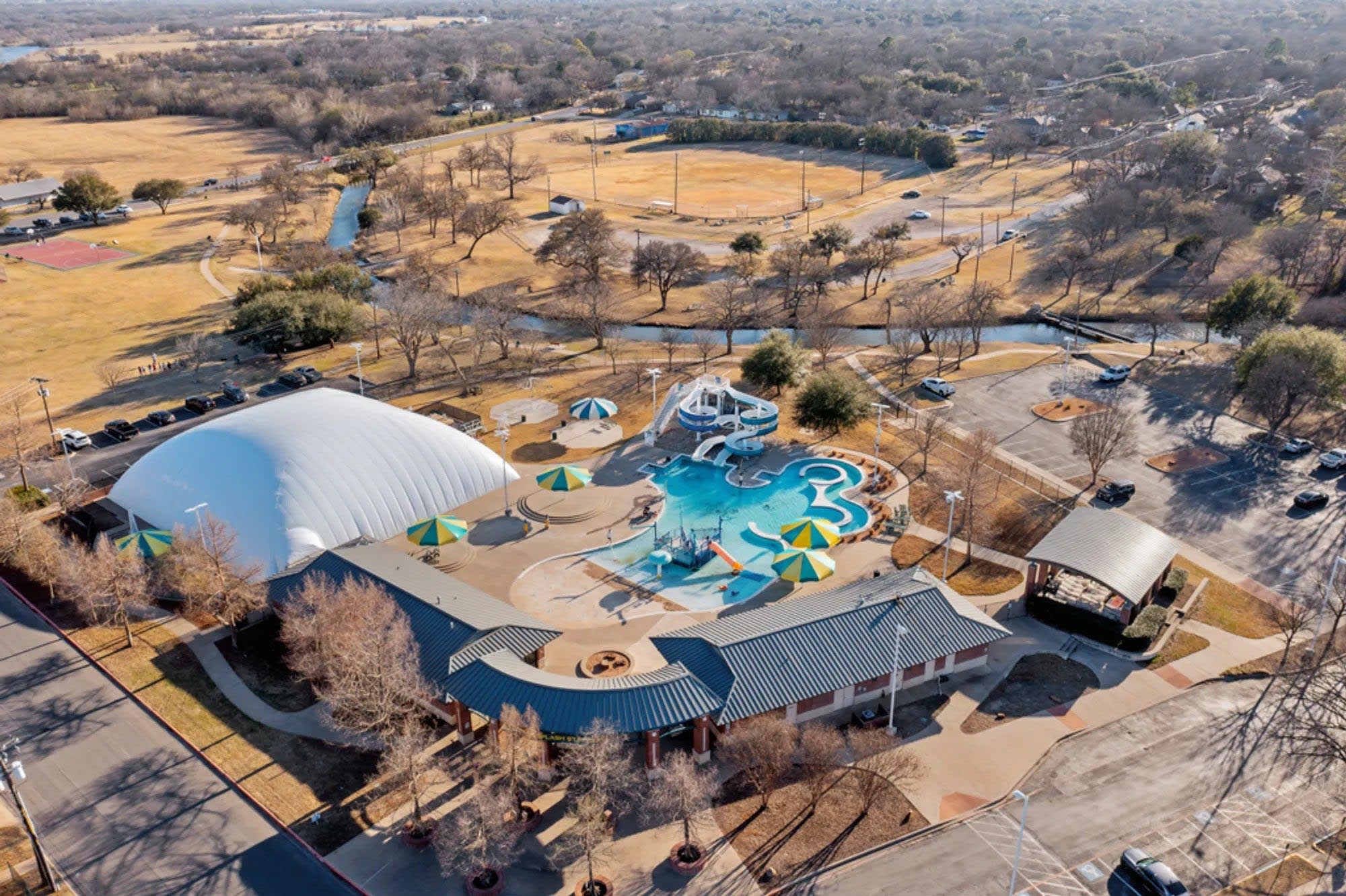 Aerial of Splash Station | Chisholm Hills in Cleburne, TX by Landsea Homes