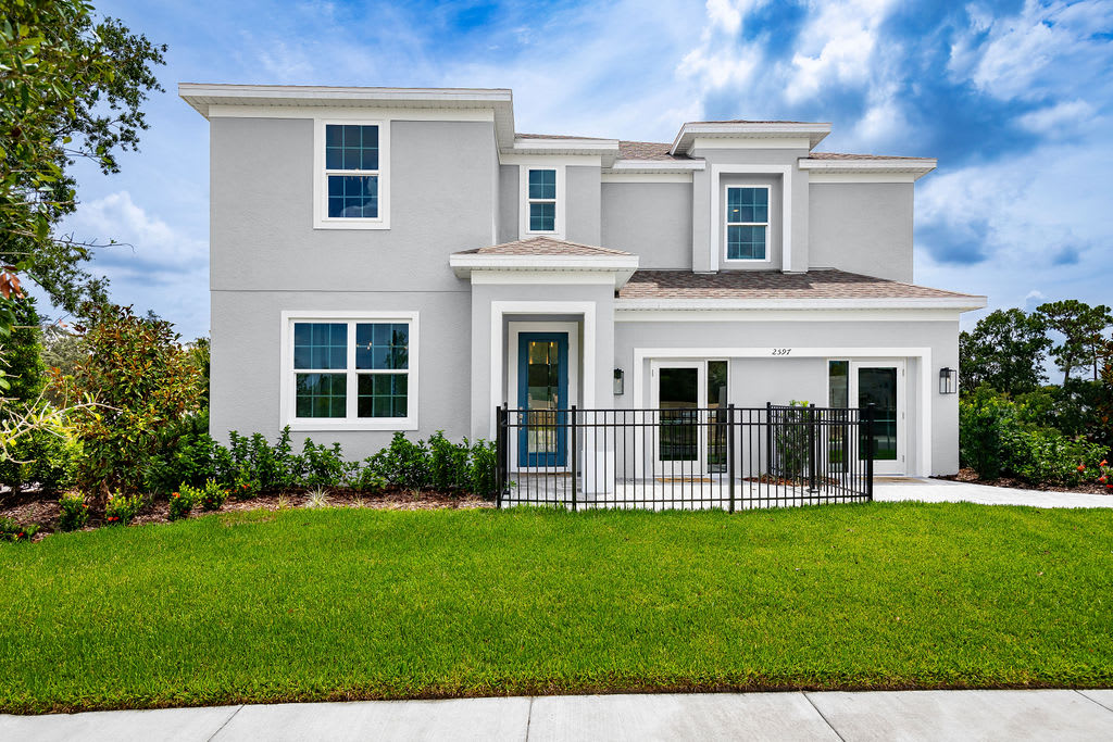 Model Exterior | Newcastle | Elevation 1 | Harrell Oaks | New Homes in Orlando, FL | Landsea Homes