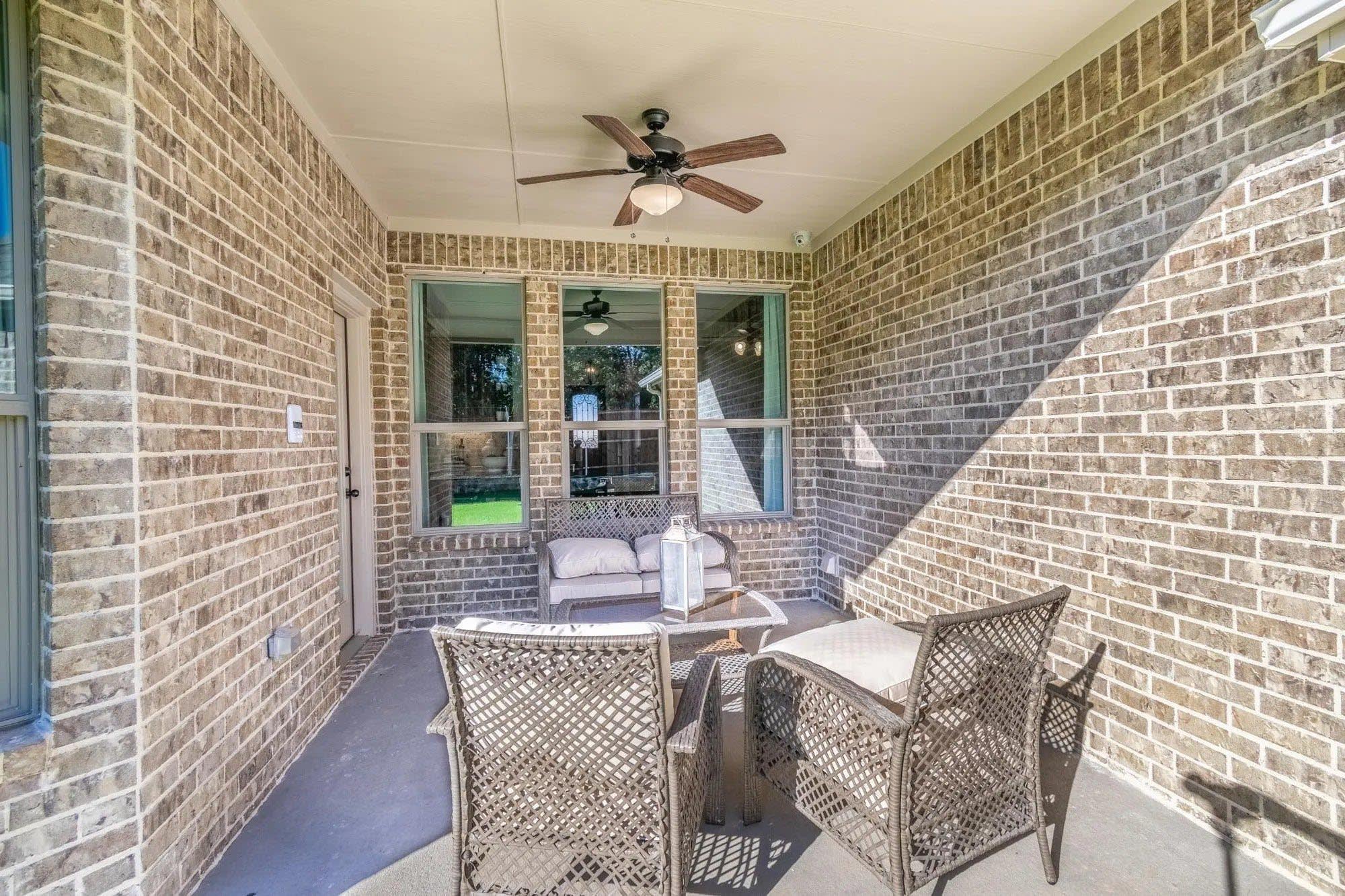 Patio | Concept 2379 at Belle Meadows in Cleburne, TX by Landsea Homes