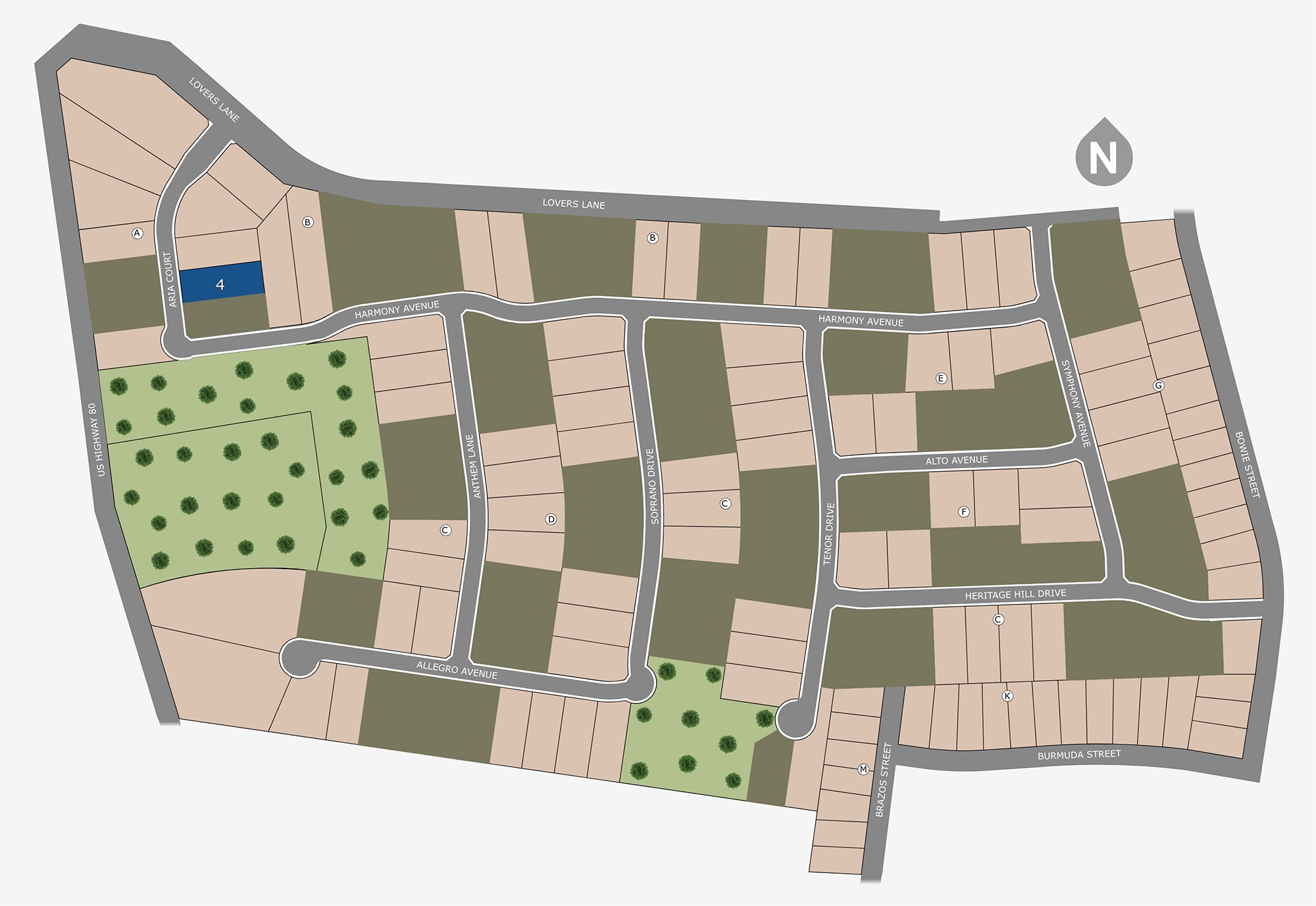 Community Map | Lovers Landing in Forney, TX by Landsea Homes