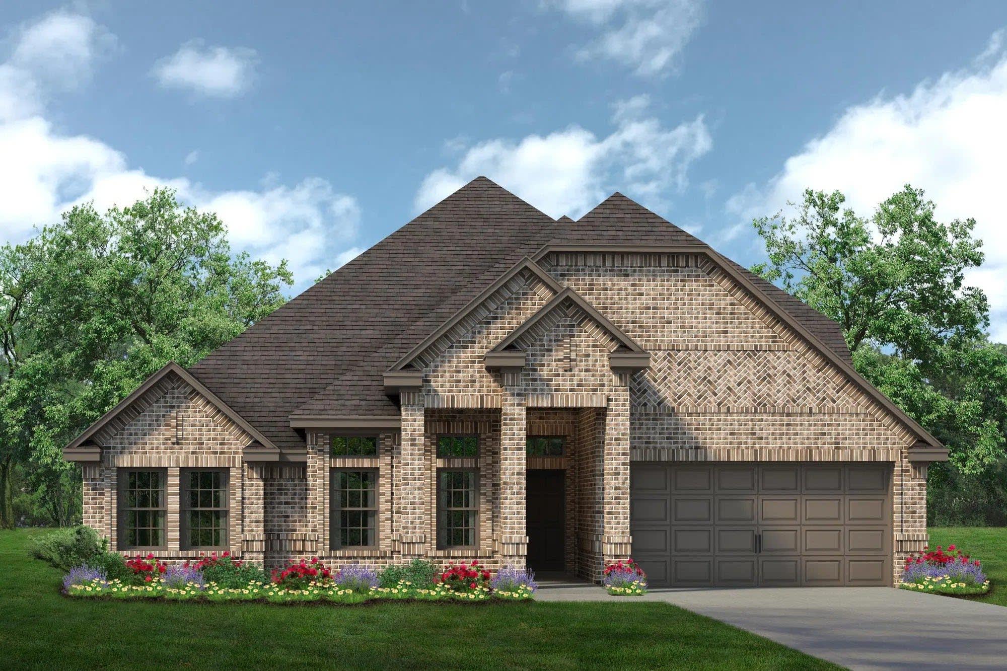 Elevation E | Concept 2379 at Belle Meadows in Cleburne, TX by Landsea Homes