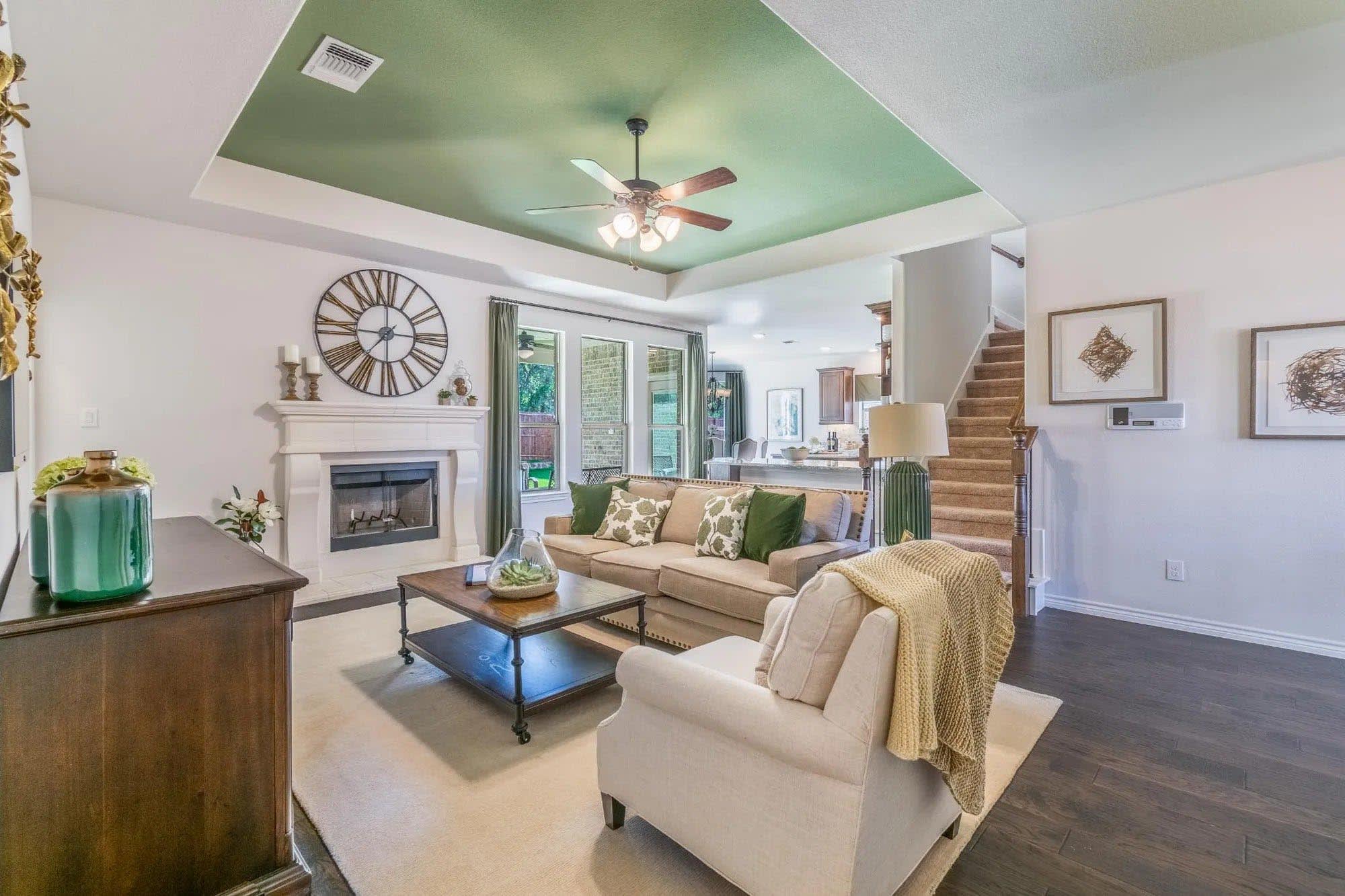 Family Room | Concept 2379 at Belle Meadows in Cleburne, TX by Landsea Homes