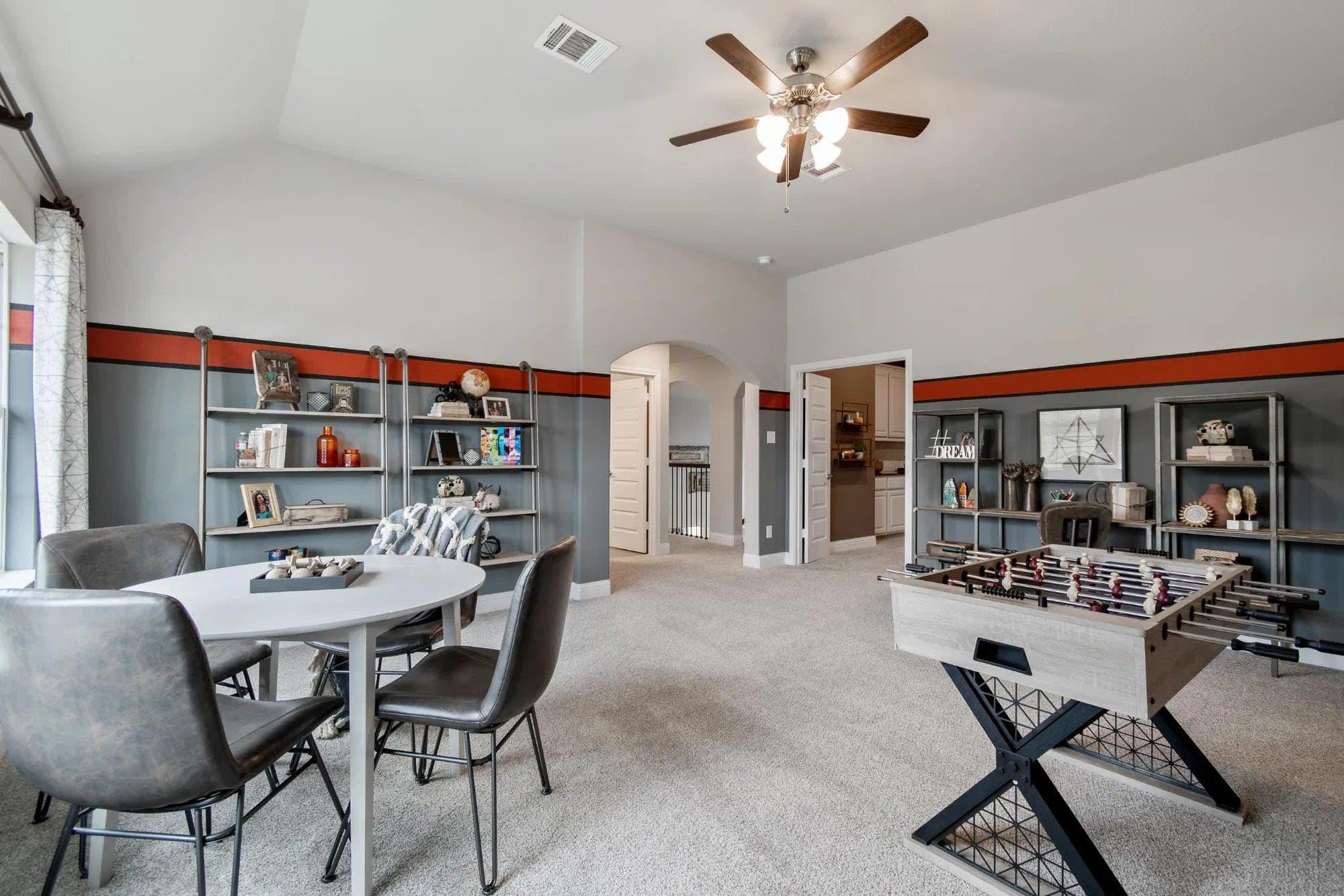 Game Room | Concept 3135 at Belle Meadows in Cleburne, TX by Landsea Homes