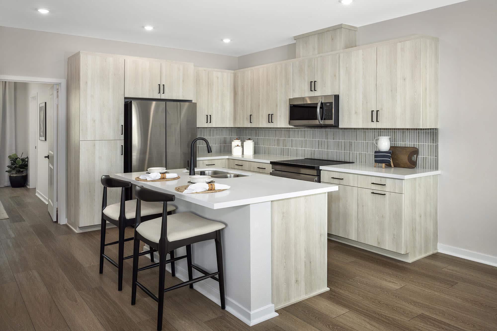 Kitchen | Plan Three | eave at neuhouse in Ontario, CA by Landsea Homes