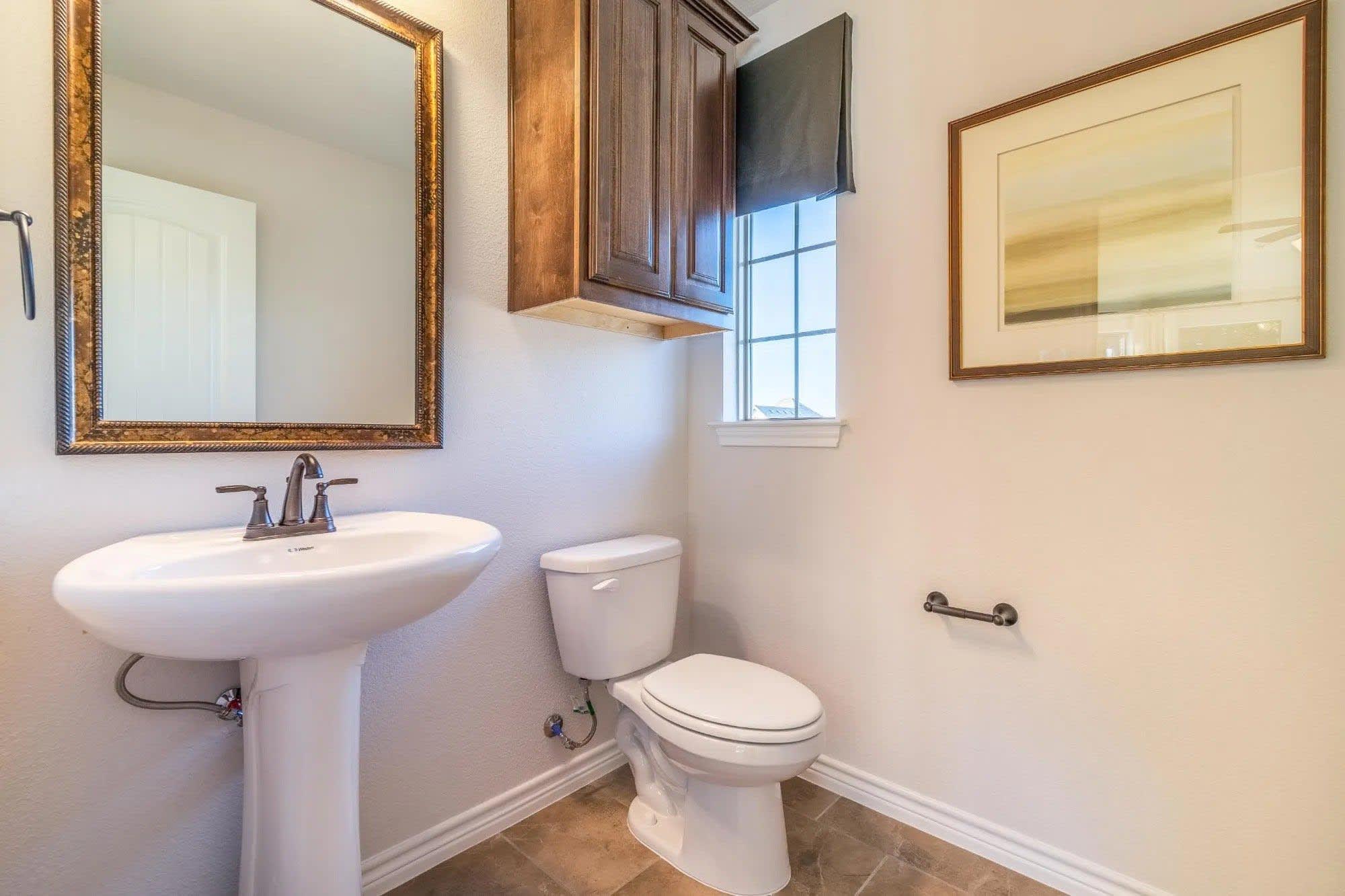 Powder Room | Concept 2379 at Belle Meadows in Cleburne, TX by Landsea Homes