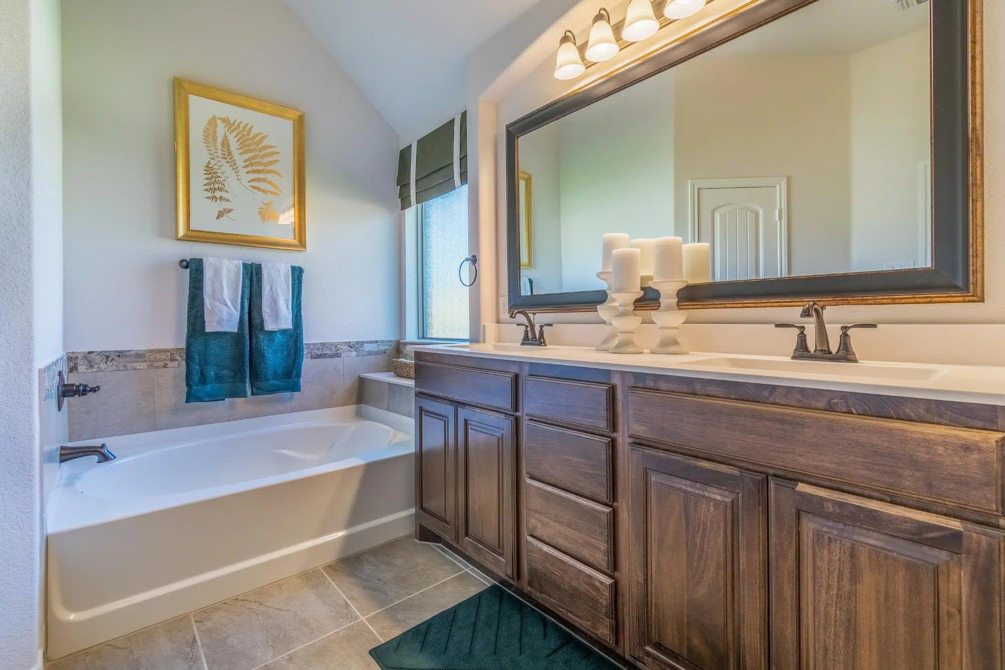Primary Bathroom | Concept 2379 at Belle Meadows in Cleburne, TX by Landsea Homes
