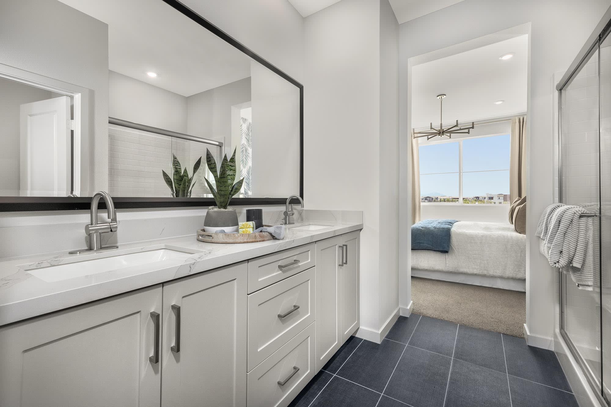 Primary Bath | Plan Two | eave at neuhouse in Ontario, CA by Landsea Homes