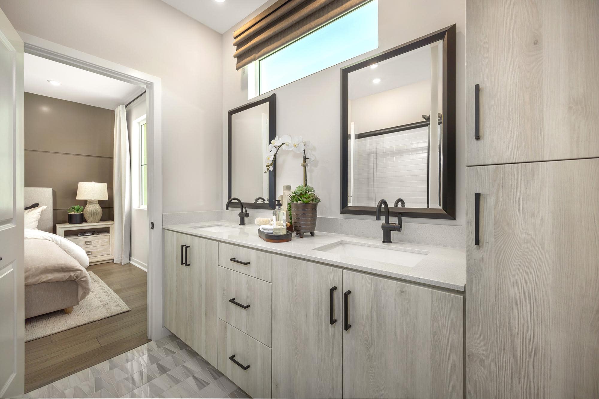 Primary Bath | Plan Three | eave at neuhouse in Ontario, CA by Landsea Homes