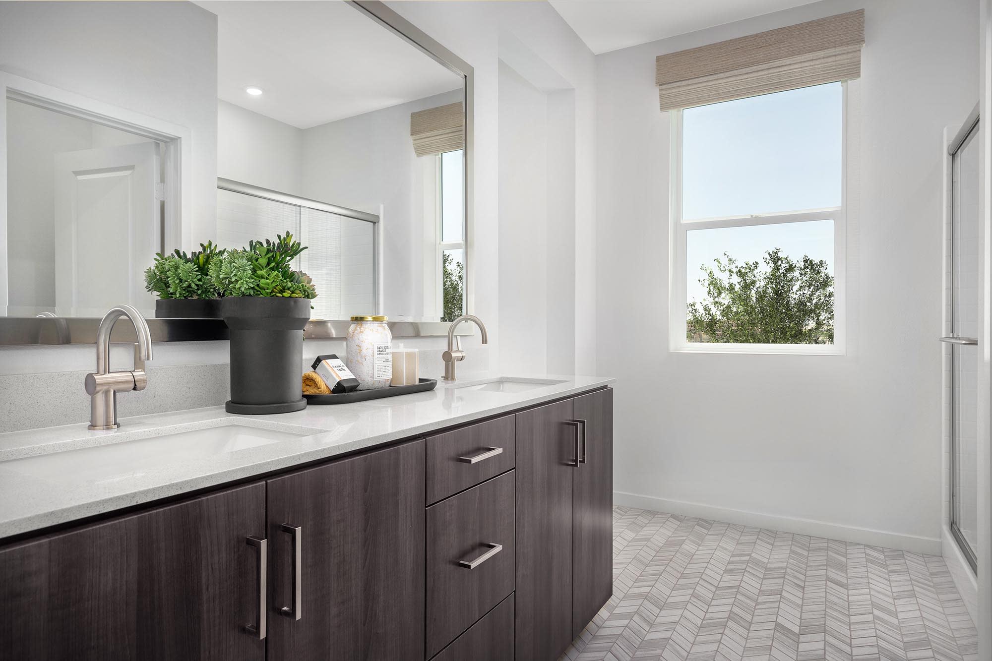 Primary Bath | Plan Four | eave at neuhouse in Ontario, CA by Landsea Homes