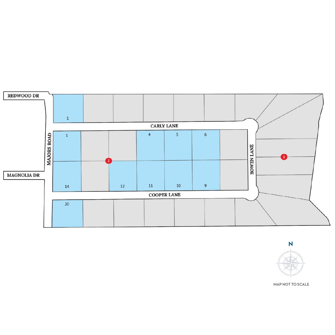 Community Map - Hidden Creek Estates in Alstyne, TX by Landsea Homes