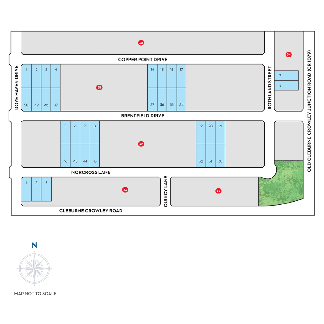 Community Map - Hulen Trails in Fort Worth, TX by Landsea Homes