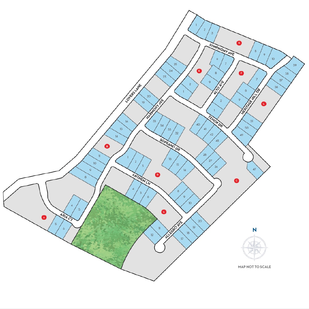 Community Map - Lovers Landing in Forney, TX by Landsea Homes