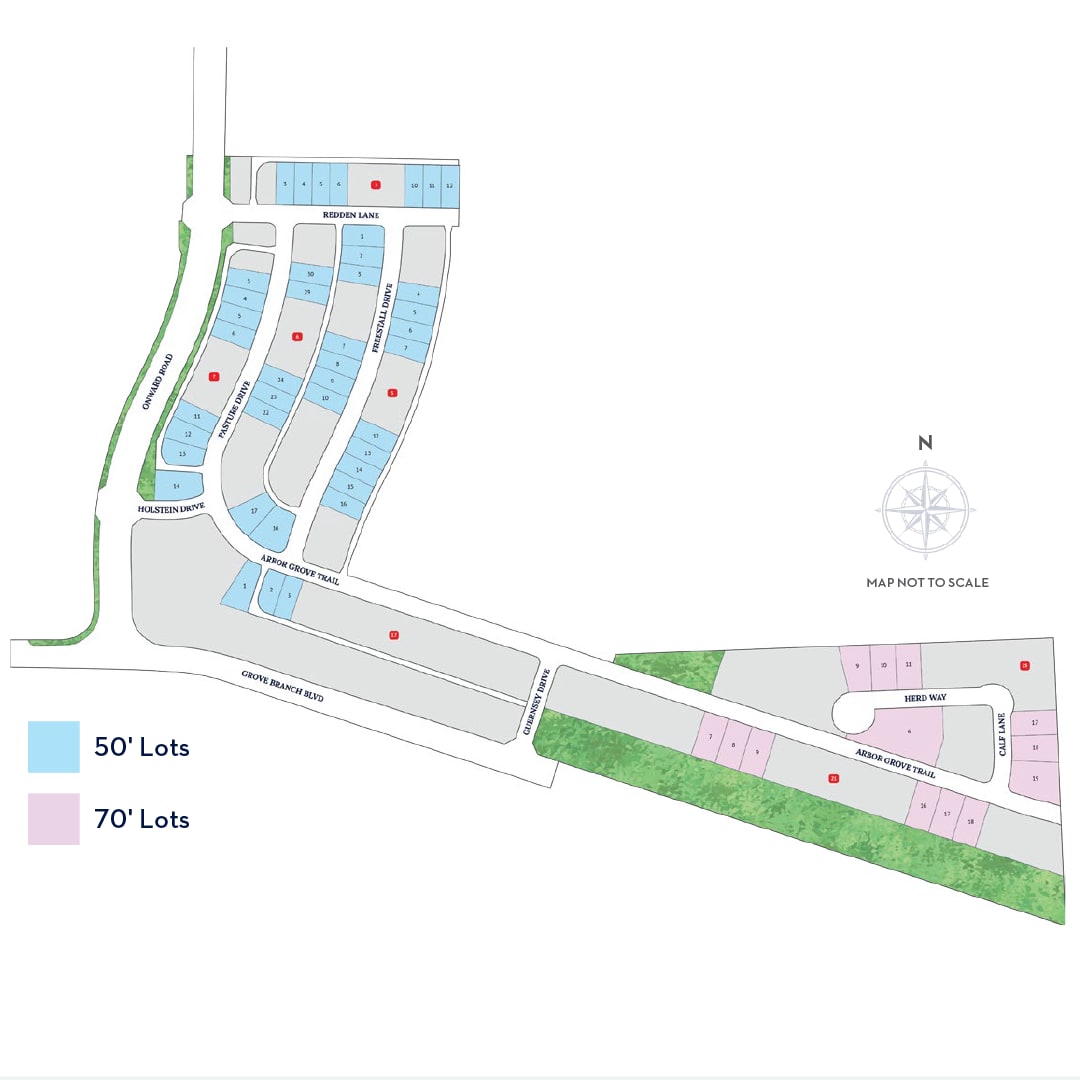 Community Map - Redden Farms - Signature Series in Midlothian, TX by Landsea Homes