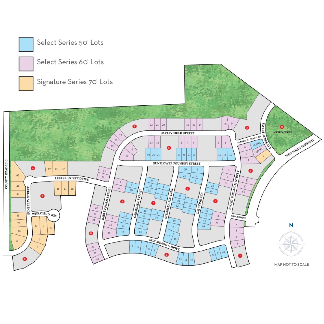 Community Map - Silo Mills – Select Series in Joshua, TX by Landsea Homes