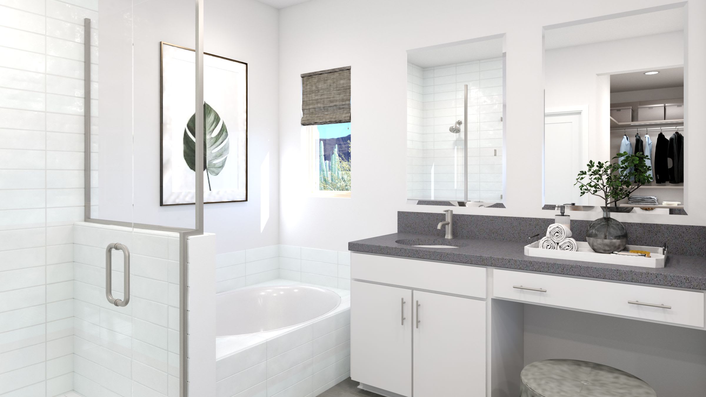 Primary Bathroom | Pima | Bentridge – Canyon Series | New Homes in Buckeye, AZ | Landsea Homes