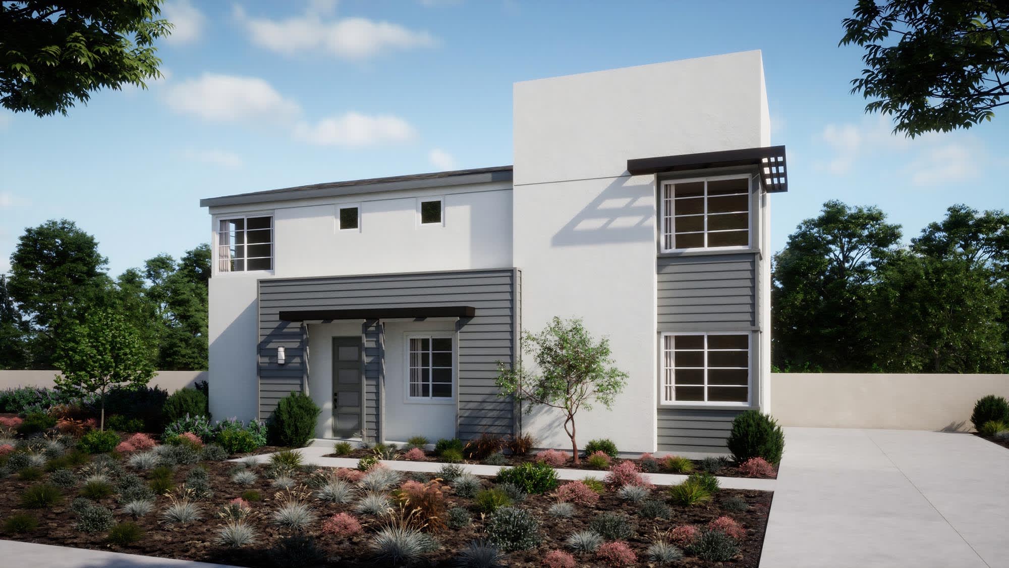 California Modern Elevation – Plan 2 – Peri in Ontario, CA by Landsea Homes