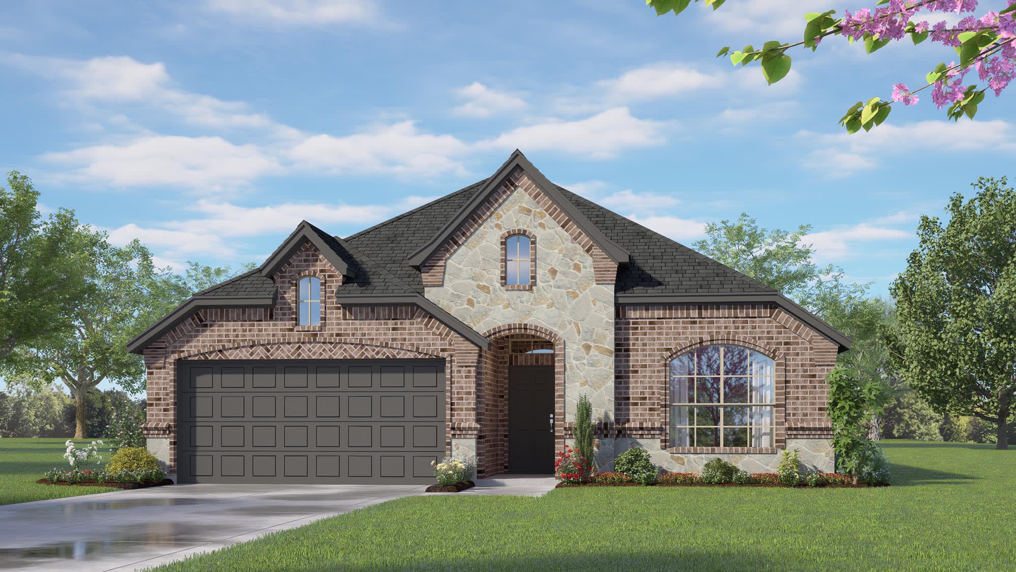 Elevation C with Stone | Concept 1790 in Fort Worth, TX by Landsea Homes