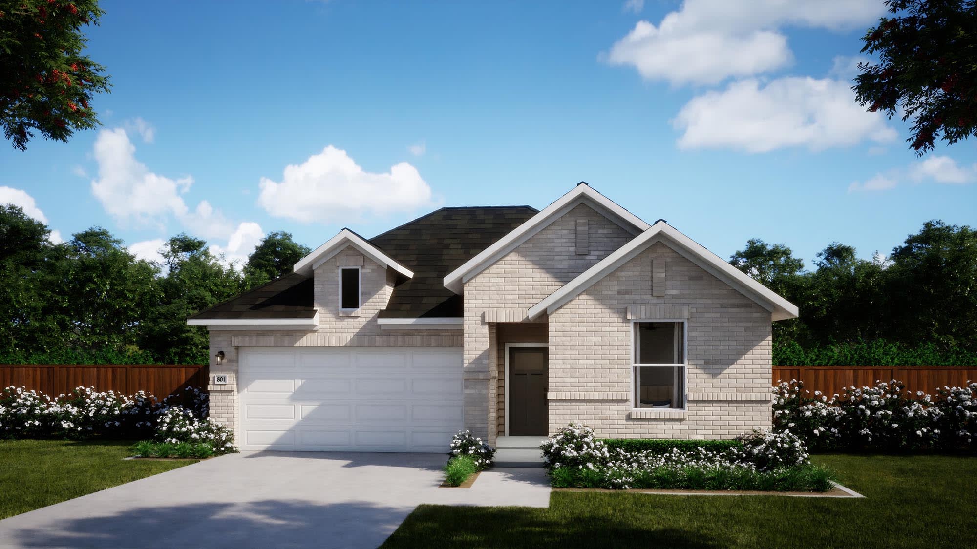 Elevation B | Nicholas | Sage Collection – Freedom at Anthem in Kyle, TX by Landsea Homes