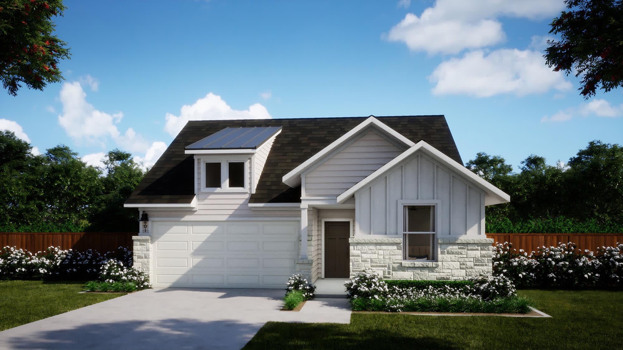 Elevation F | Nicholas | Sage Collection – Freedom at Anthem in Kyle, TX by Landsea Homes