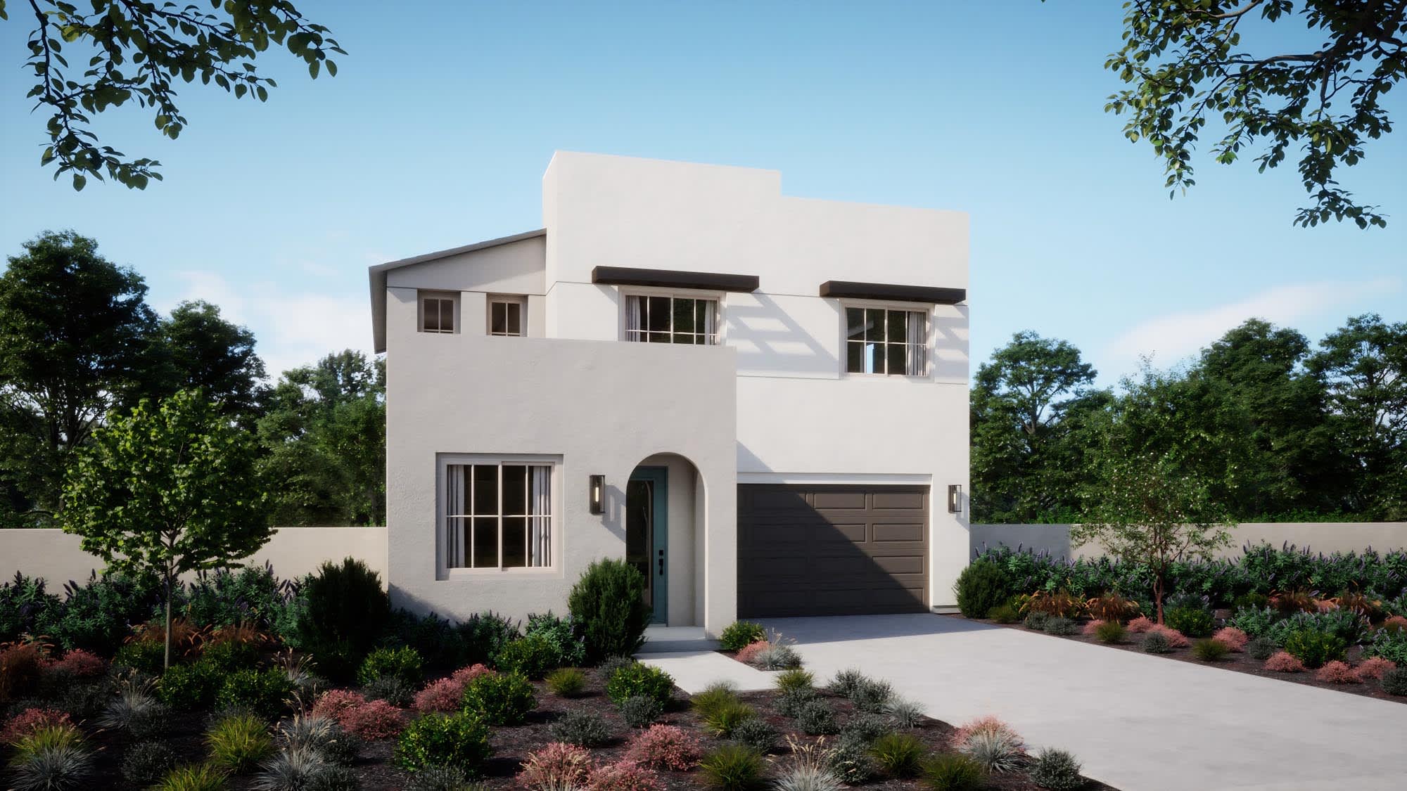 Modern Spanish Elevation – Plan 1 – Peri in Ontario, CA by Landsea Homes