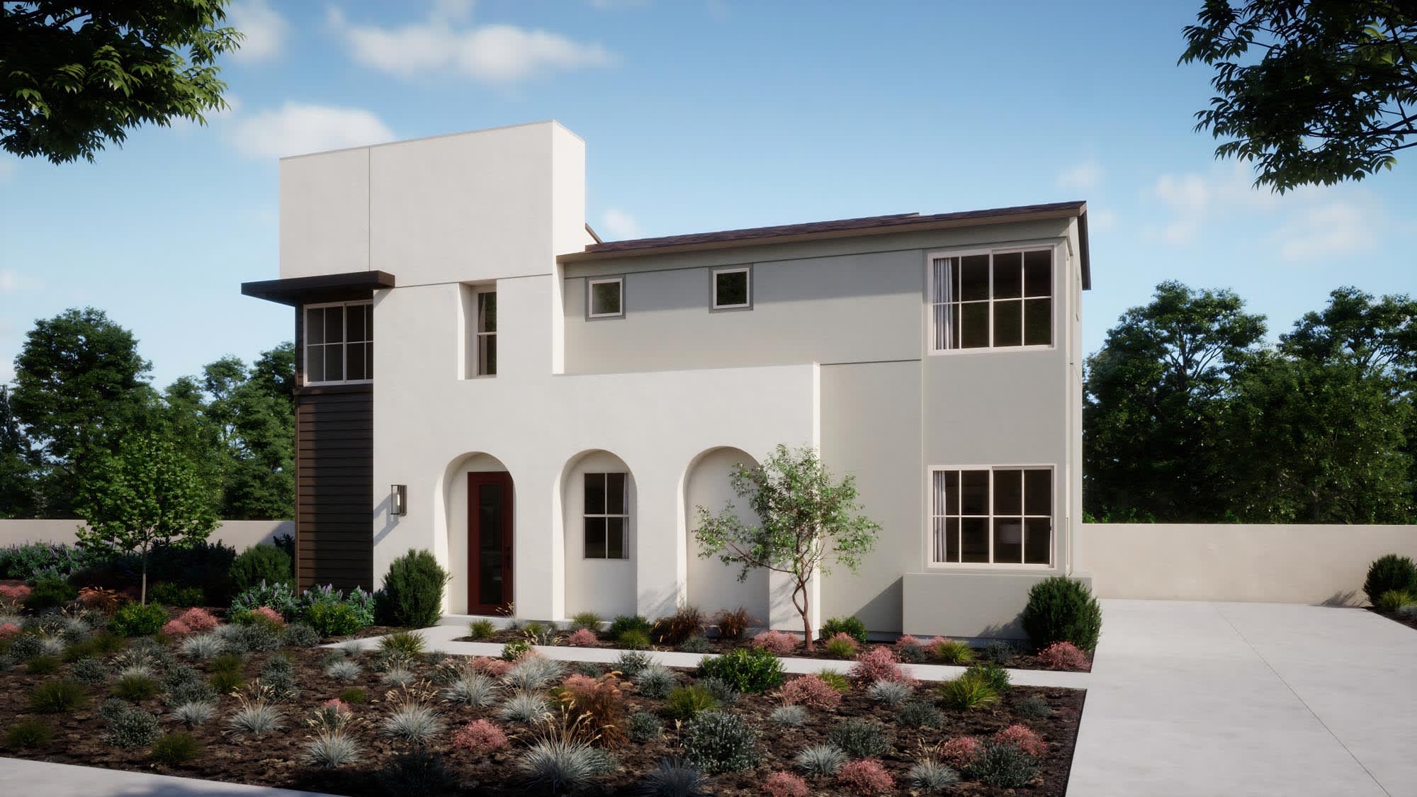 Modern Spanish Elevation – Plan 2 – Peri in Ontario, CA by Landsea Homes