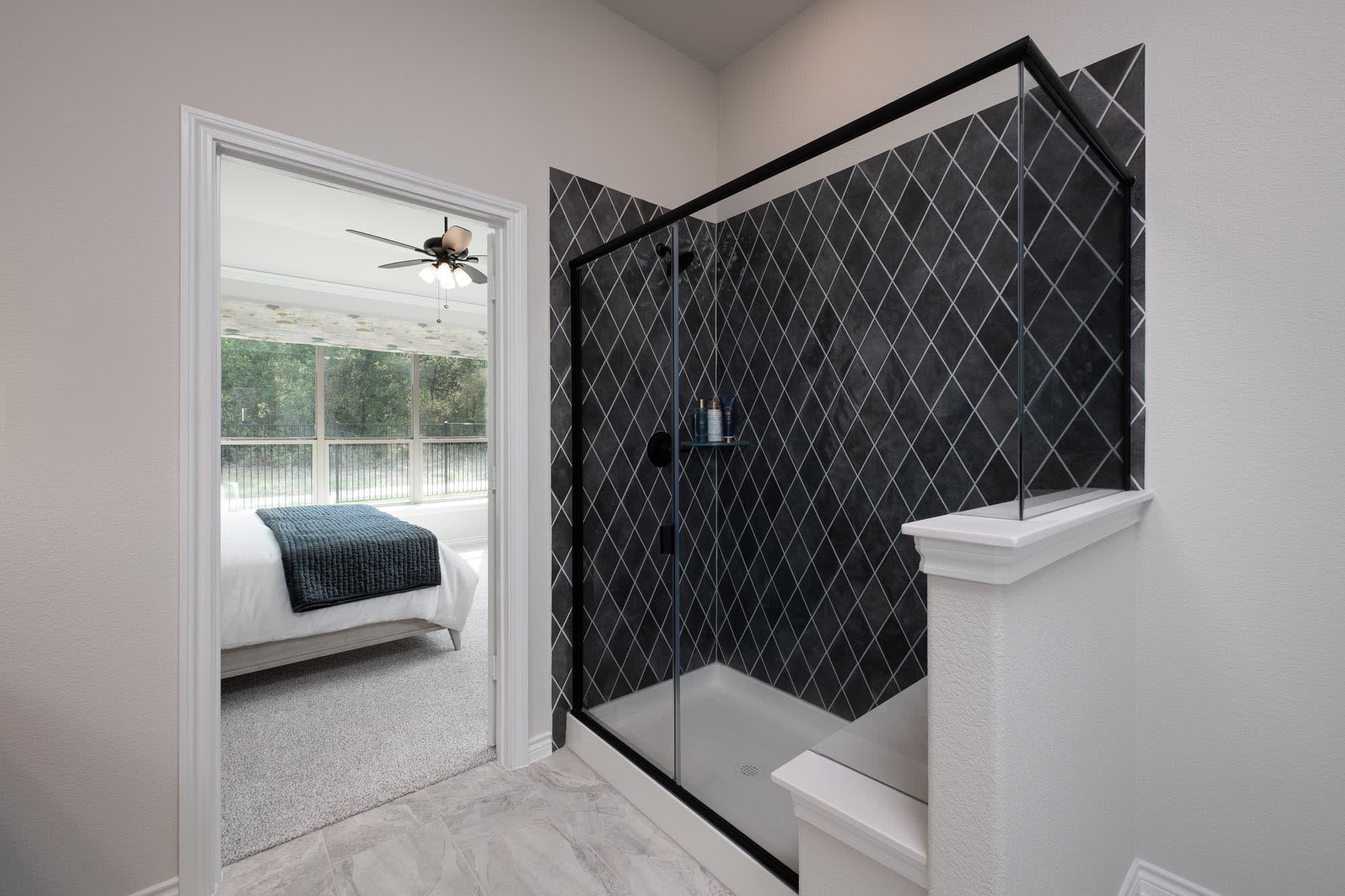 Primary Bathroom | Concept 2464 at Lovers Landing in Forney, TX by Landsea Homes