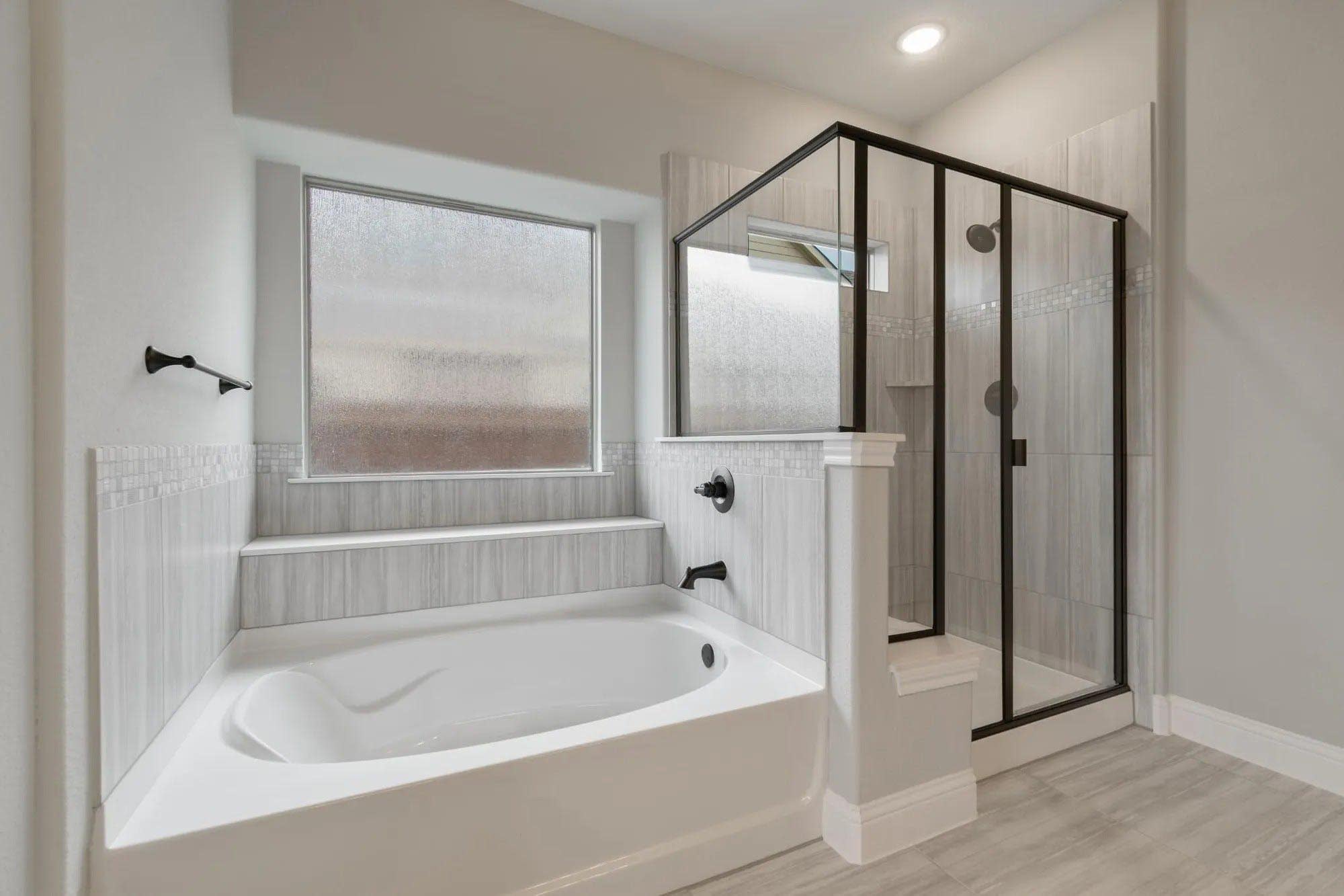 Primary Bathroom | Concept 3218 at Lovers Landing in Forney, TX by Landsea Homes