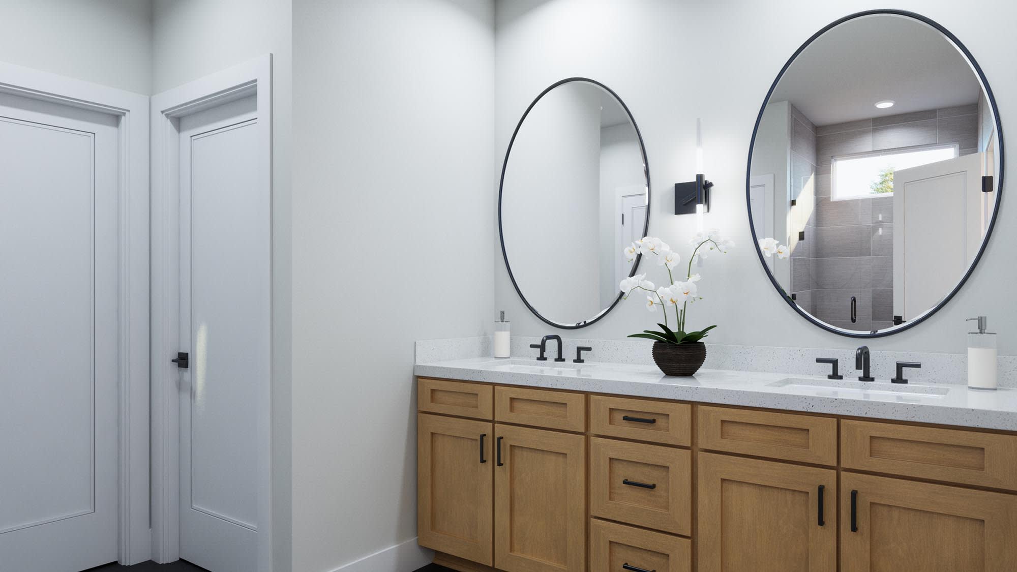 Primary Bath | Nicolas | Sage Collection – Freedom at Anthem in Kyle, TX by Landsea Homes