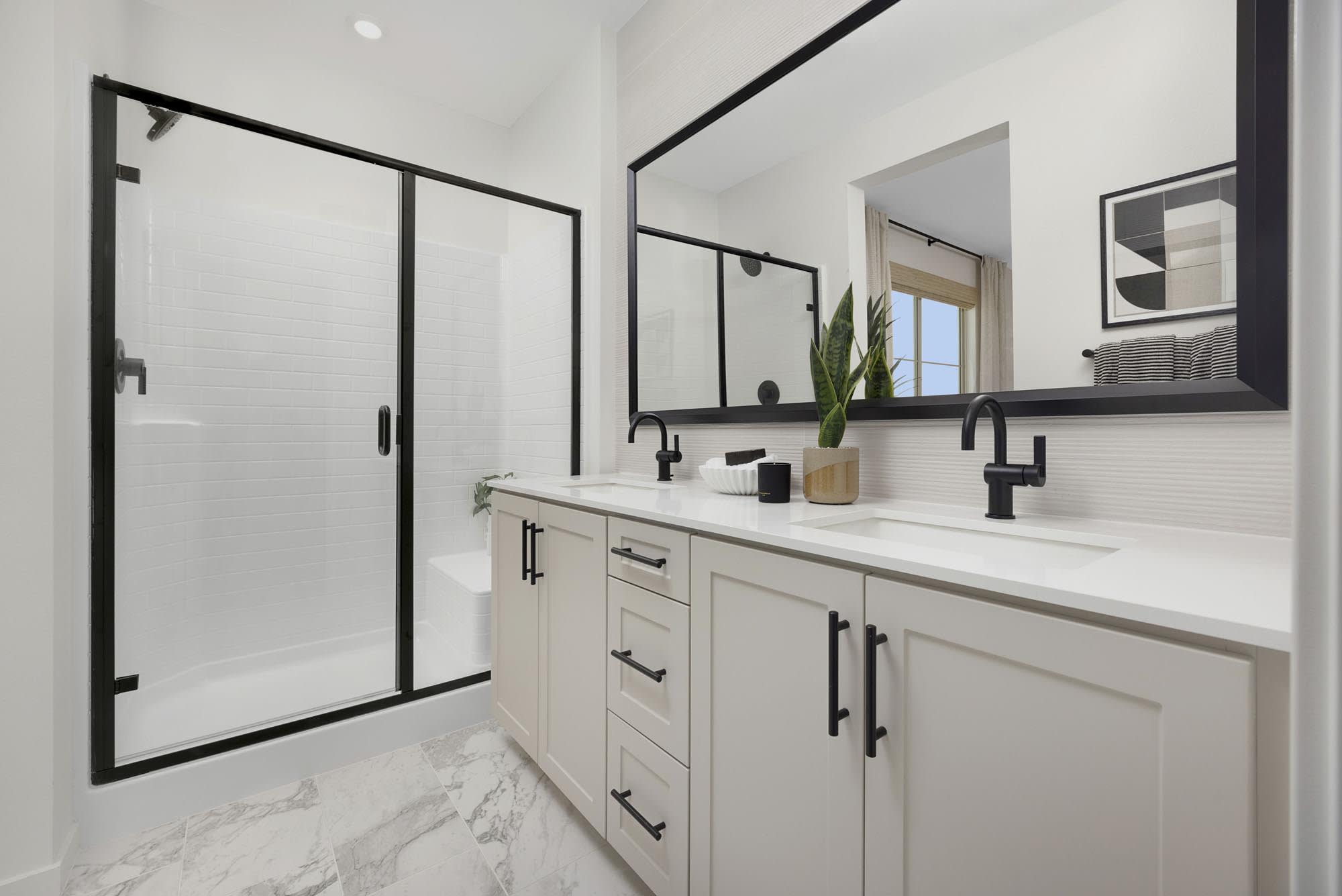 Primary Bathroom – Plan 1 – Rubi in Ontario, CA by Landsea Homes