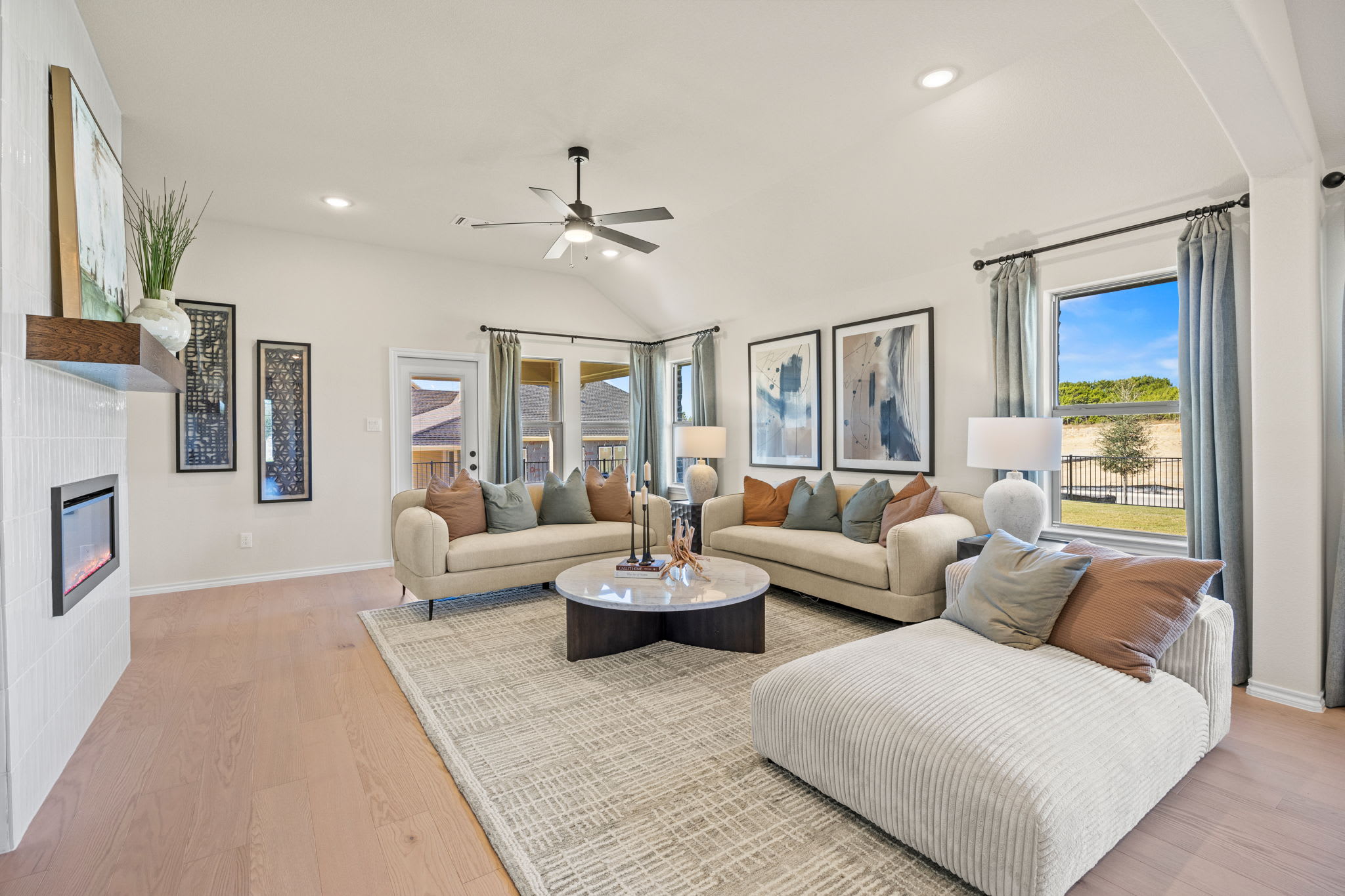 Great Room | Waterford Park in Weatherford, TX by Landsea Homes