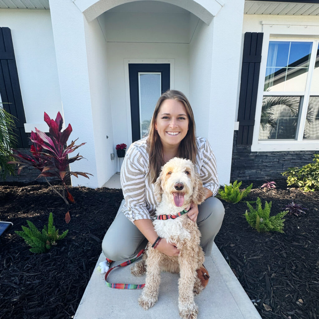 Young female pet owner at Country Club Estates