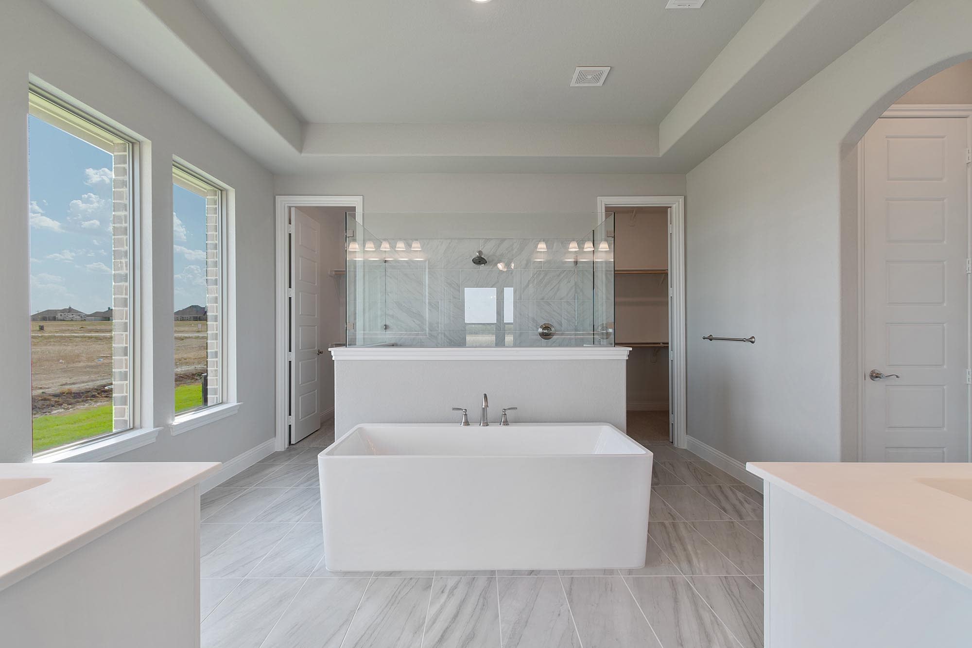 Primary Bathroom | Concept 3634 at Mockingbird Hills in Joshua, TX by Landsea Homes