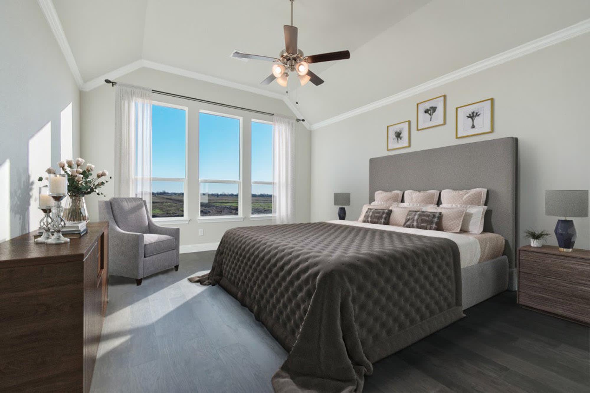 Primary Bedroom | Concept 2623 at Mockingbird Hills in Joshua, TX by Landsea Homes