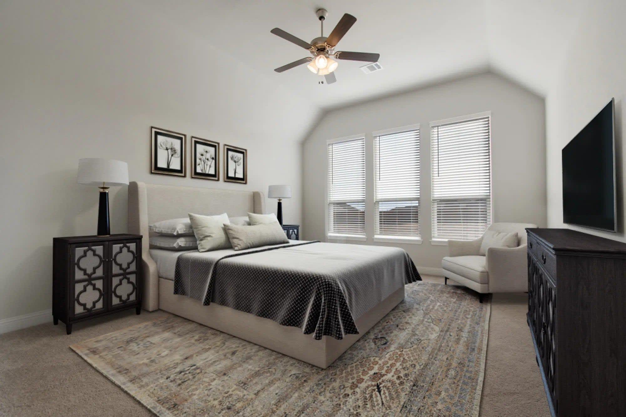 Primary Bedroom | Concept 2623 at Mockingbird Hills in Joshua, TX by Landsea Homes