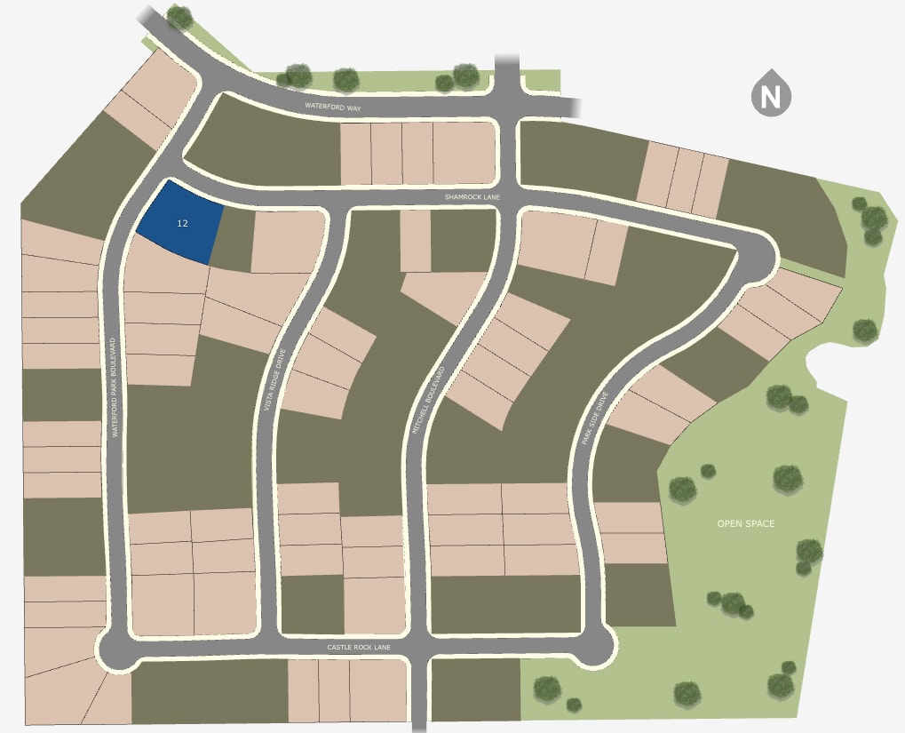 Site Map - Waterford Park - New Homes in Weatherford Park, TX by Landsea Homes