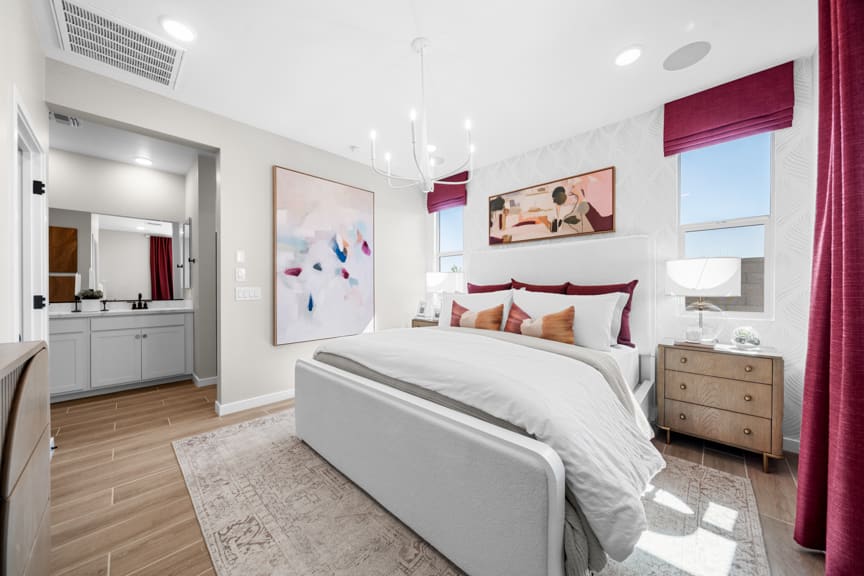 Primary Bedroom | Terraza Model Home | Mira Vista at Victory in Buckeye, AZ by Landsea Homes
