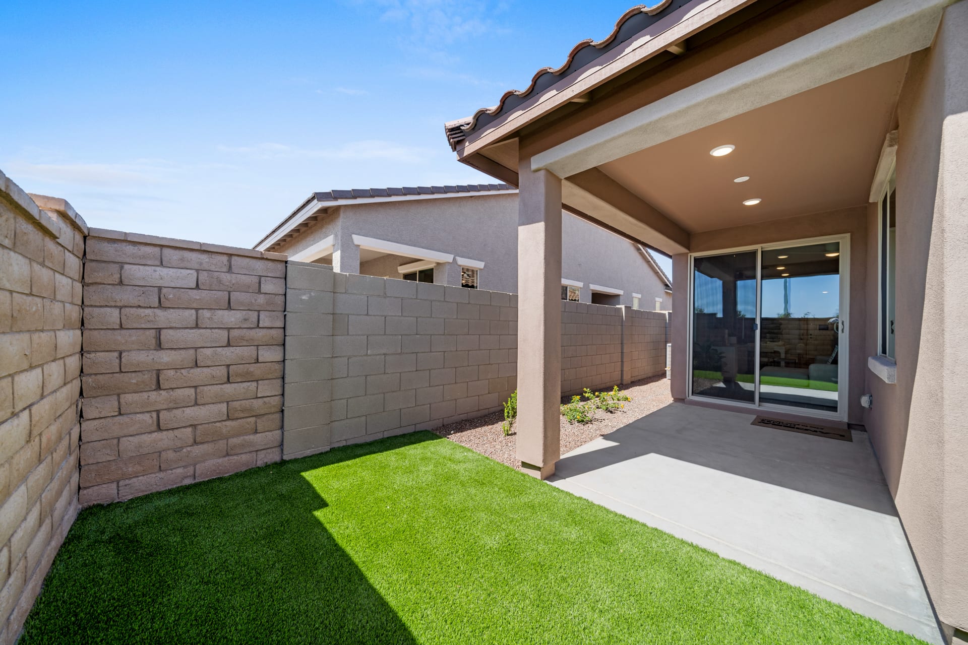 Backyard Covered Patio | Terraza Model Home | Mira Vista at Victory in Buckeye, AZ by Landsea Homes
